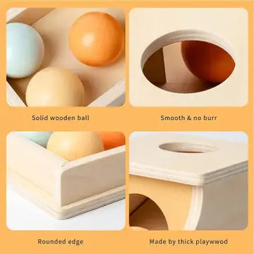 Montessori Wooden Ball Drop Box - Early Childhood Education
