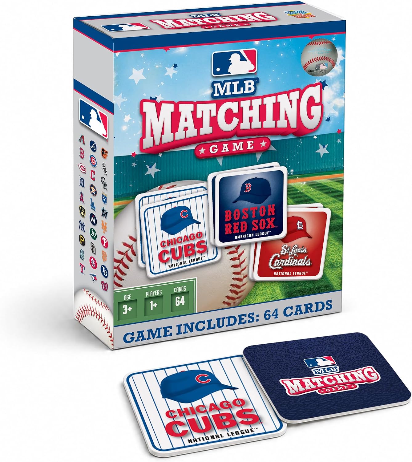 MasterPieces MLB Matching Game box with 64 cards