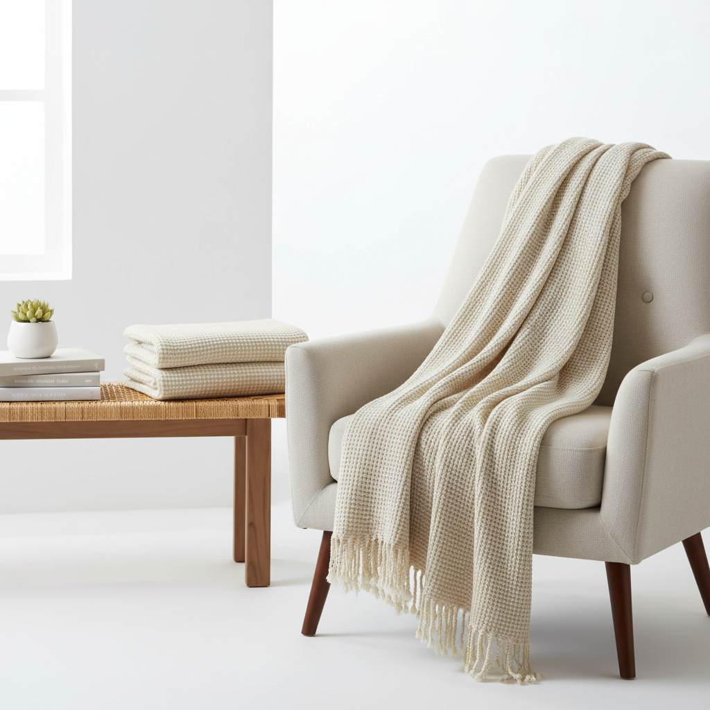 Soft Cotton Throw Blanket