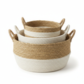Neutral Storage Basket Set (Set of 3)