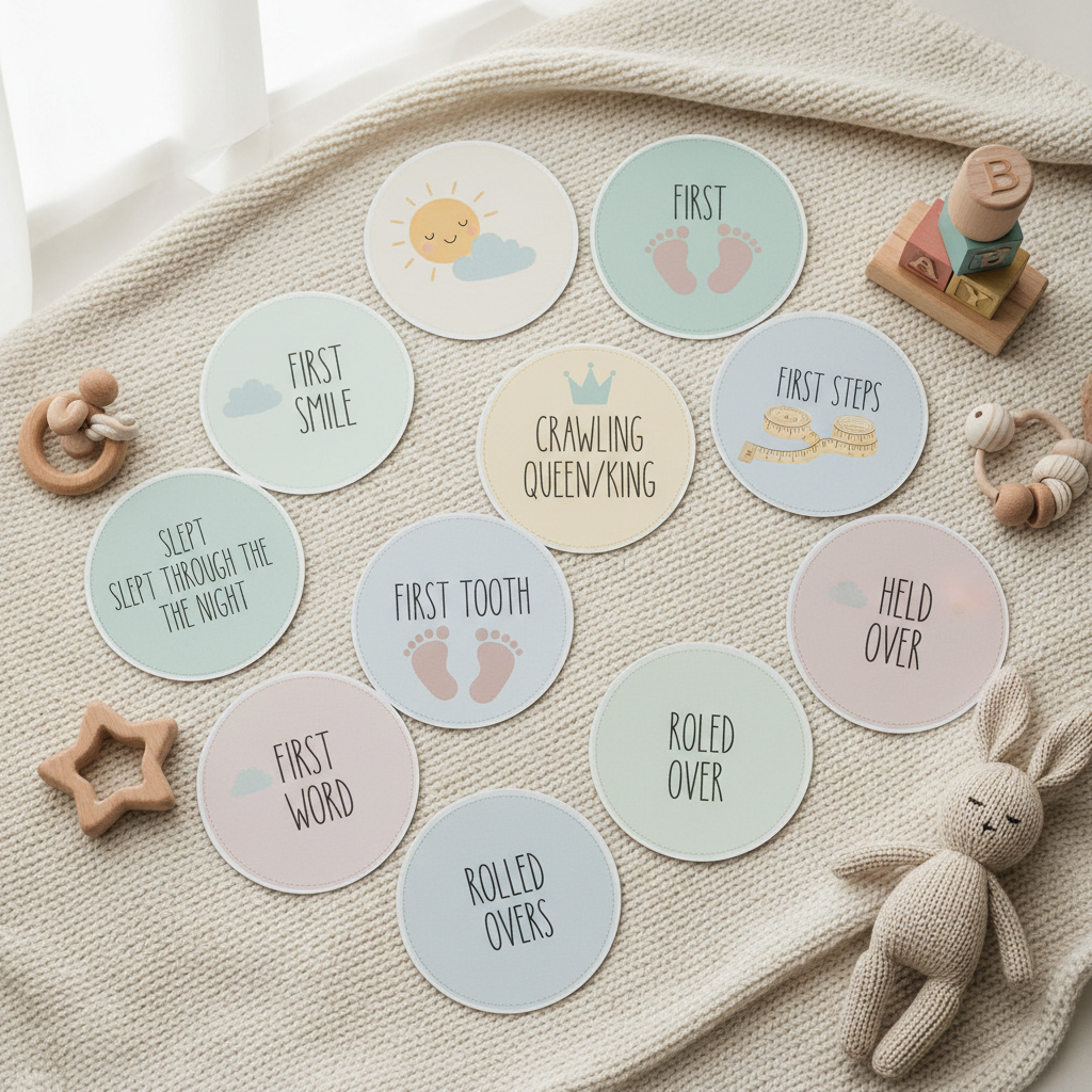 Baby Milestone Memory Card Set