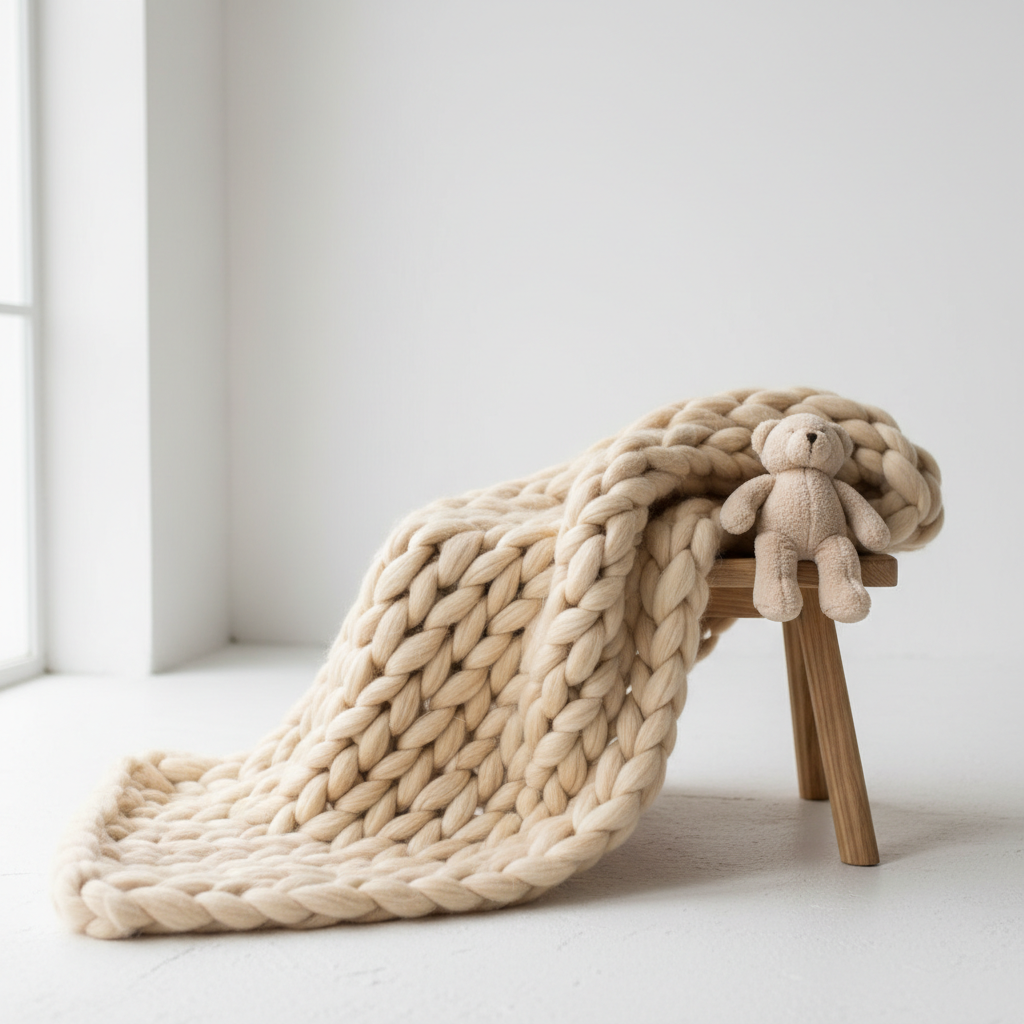 Cozy Knit Baby Blanket